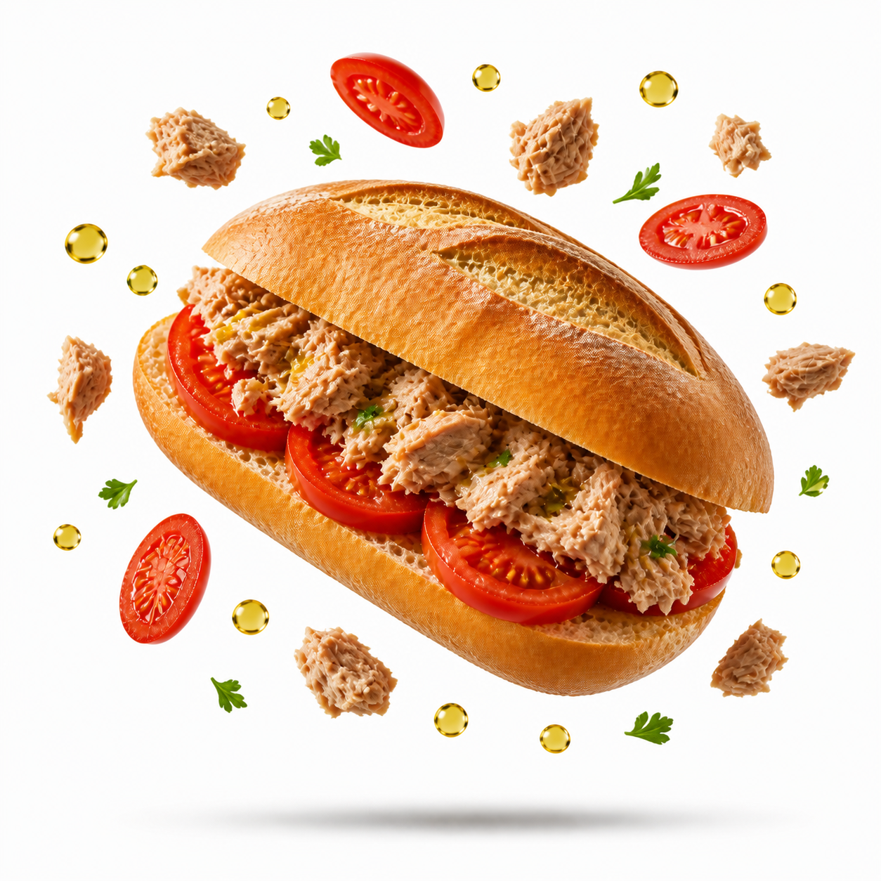 Panino pomodoro e tonno del Bar Nettuno