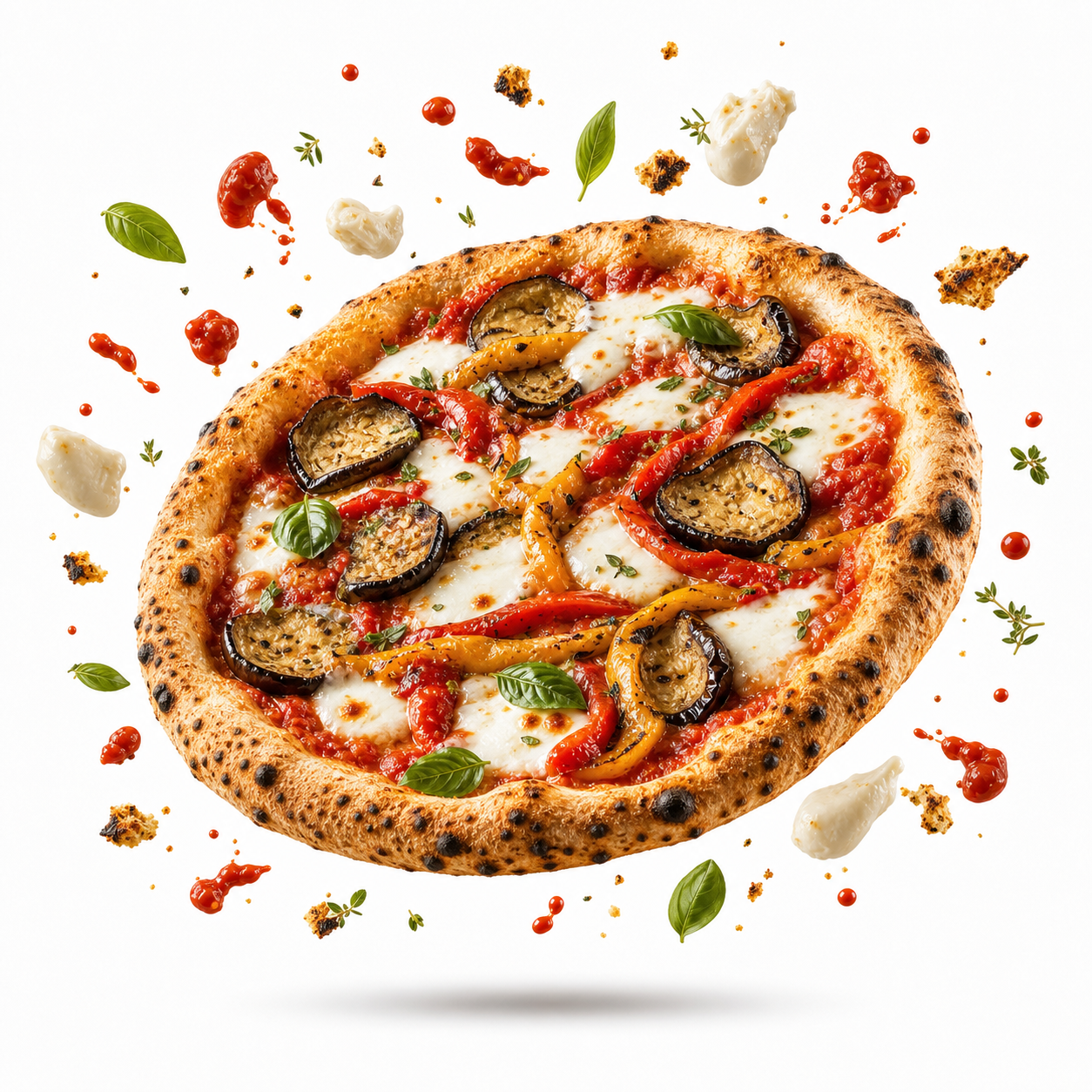 Pizza melanzane o peperoni del Bar Nettuno