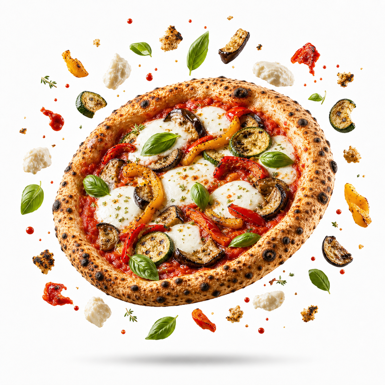 Pizza verdure e mozzarella del Bar Nettuno